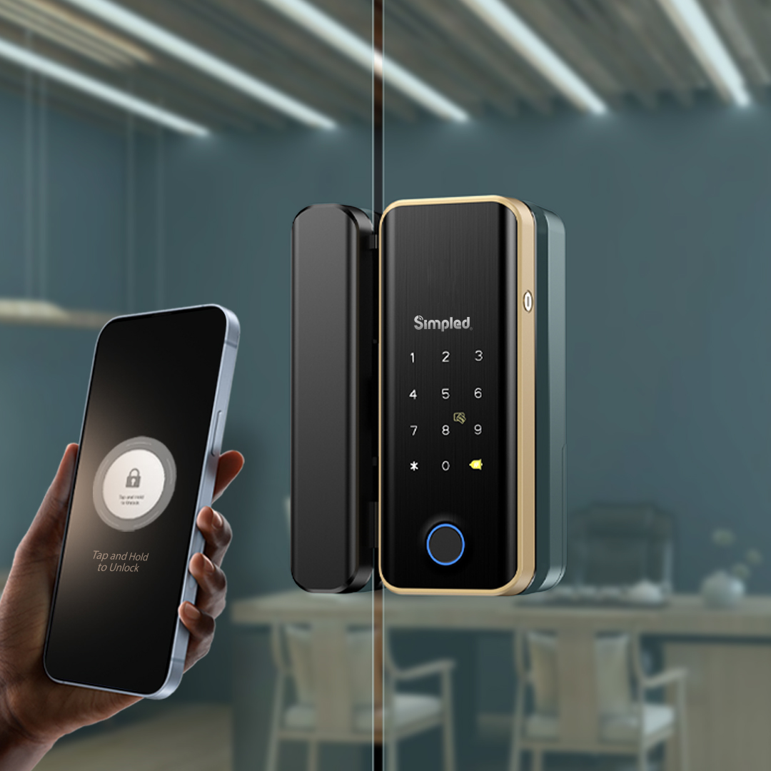 Simpled Glass Door Lock